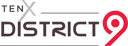 TEN X Distrct 9 Logo